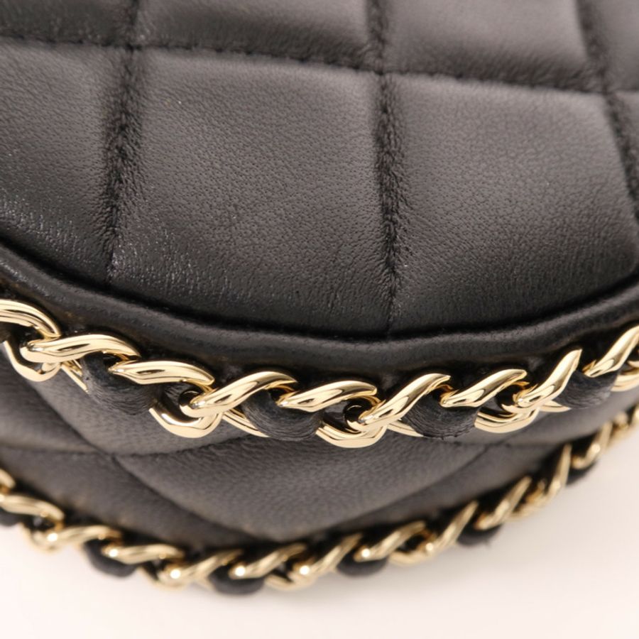 CHANEL 【激減優惠】羊皮皮革Mini Chain Bag金扣鏈帶肩背袋-11