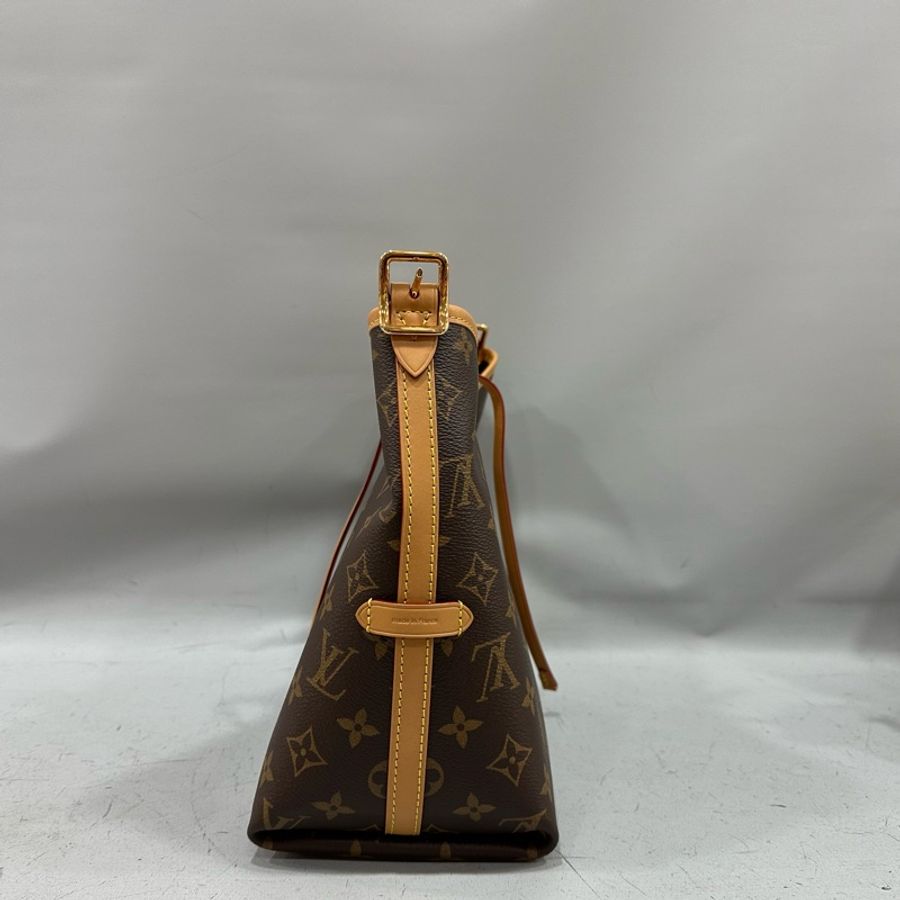 LV m46203 原花金釦carryall pm 肩背包-2