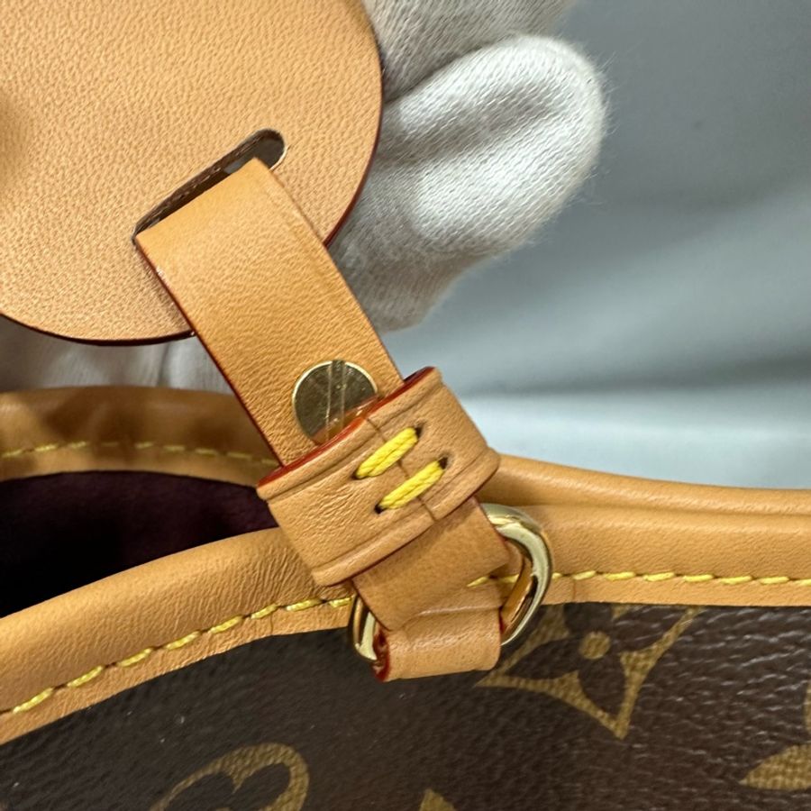 LV m46203 原花金釦carryall pm 肩背包-14