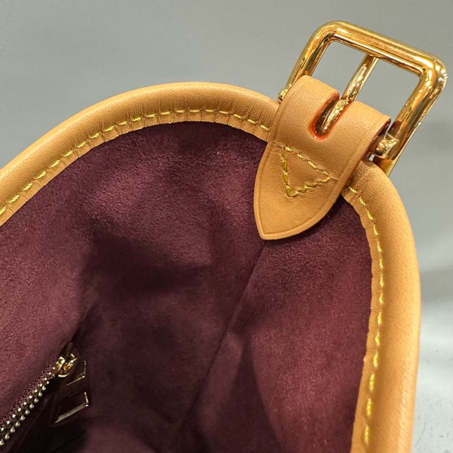 LV m46203 原花金釦carryall pm 肩背包-34
