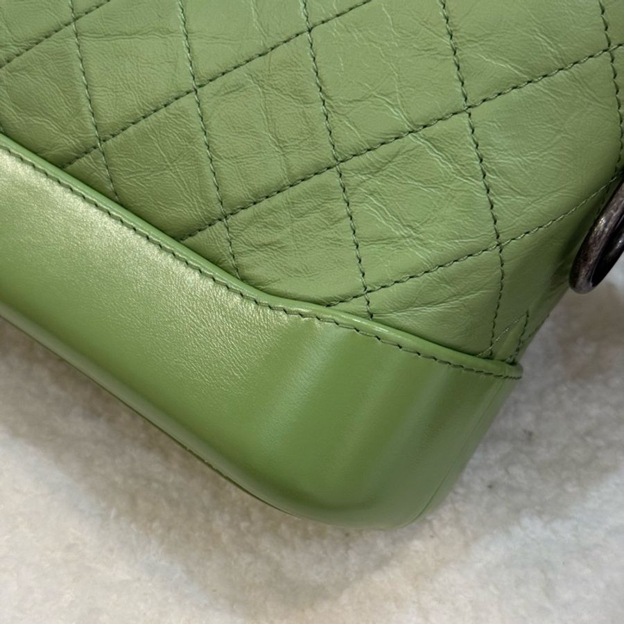 Chanel 23c牛油果綠 小號流浪包🥑最新晶片款-7