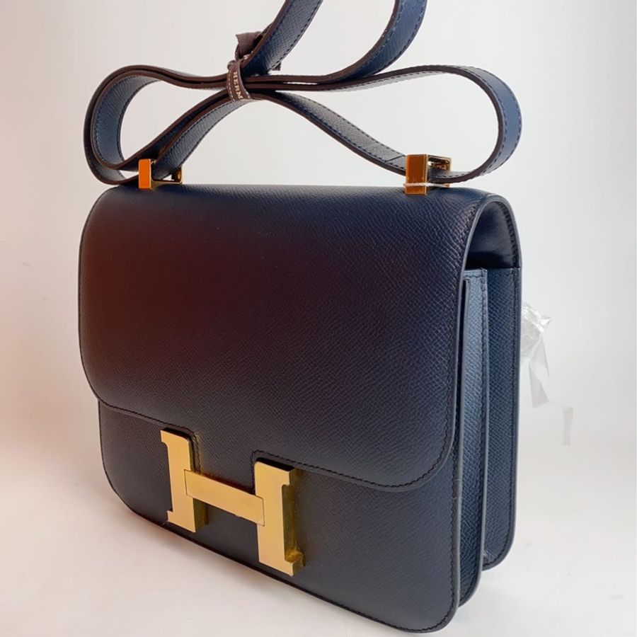 Hermes Constance 24 午夜藍金扣-7