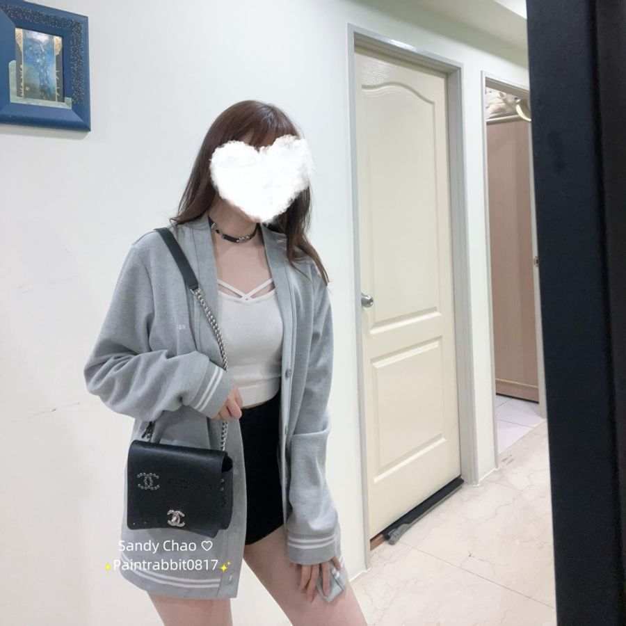 ෆ Chanel牛皮鏤空口蓋包🖤限定款🈶購證-1