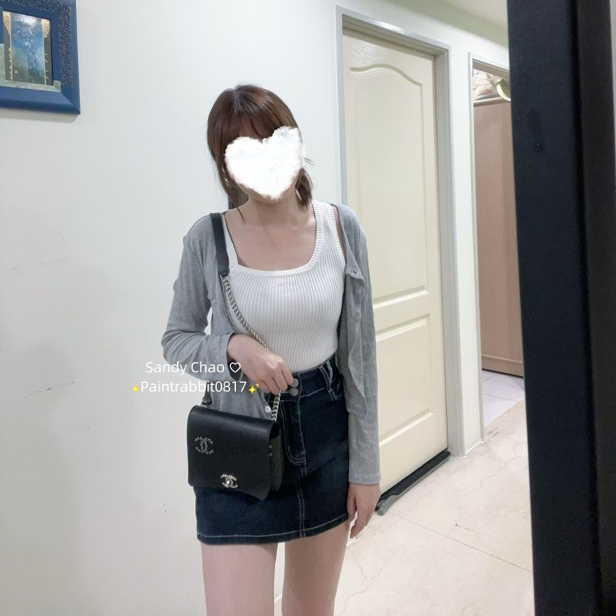 ෆ Chanel牛皮鏤空口蓋包🖤限定款🈶購證-6