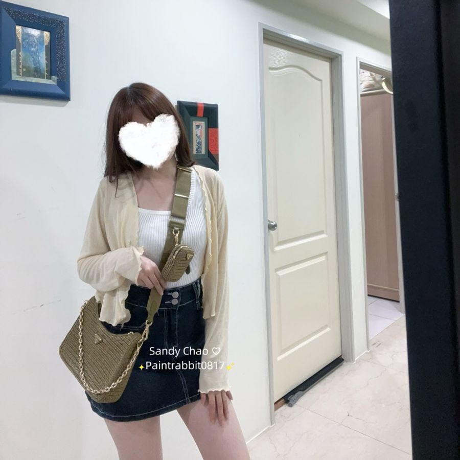 ෆ Prada 三合一草編hobo🔥明星愛用款-6