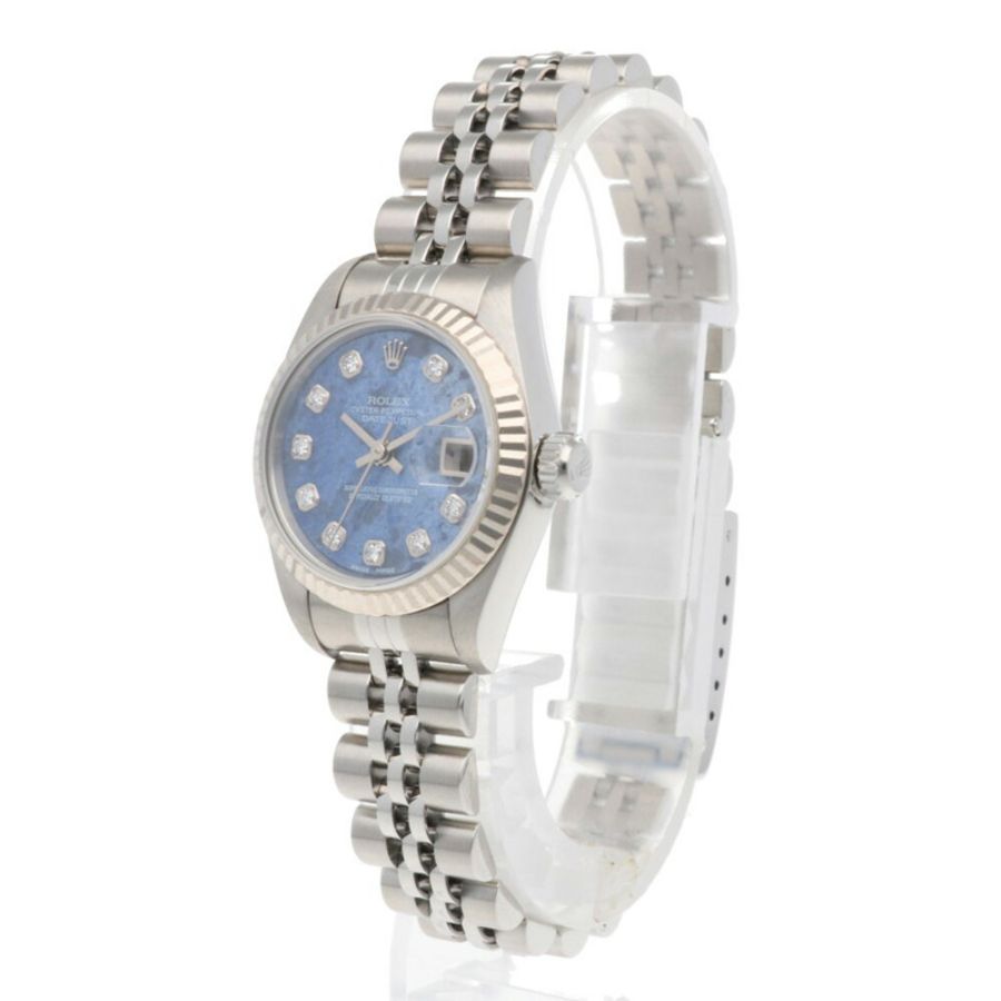 勞力士 Datejust Oyster Perpetual 腕錶,不鏽鋼,79174G,自動上鍊,已檢修和重新加工,序號 A,女士腕錶,10 顆鑽石,方鈉石-2