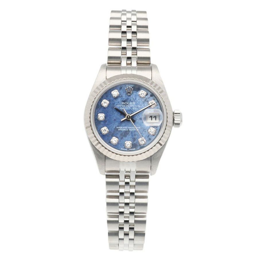 勞力士 Datejust Oyster Perpetual 腕錶,不鏽鋼,79174G,自動上鍊,已檢修和重新加工,序號 A,女士腕錶,10 顆鑽石,方鈉石-7
