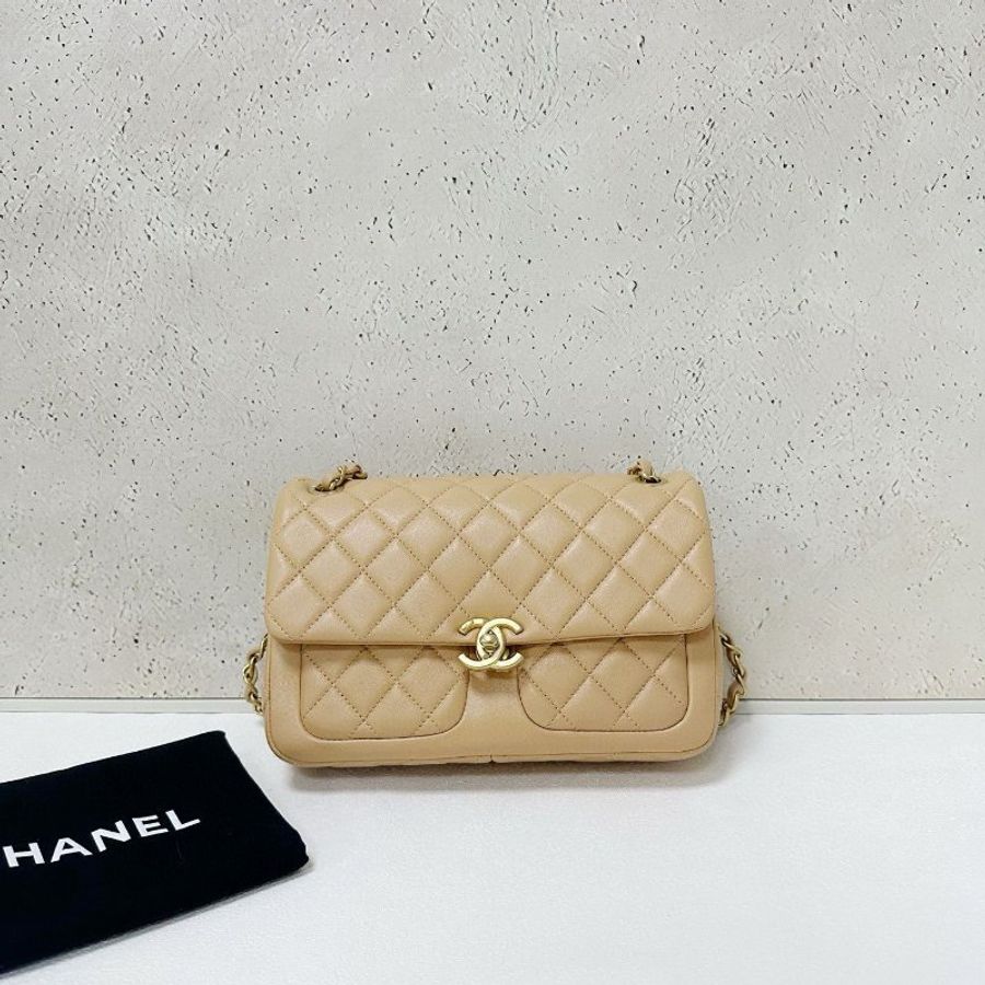 Chanel 23k rabat奶茶色 新款-0