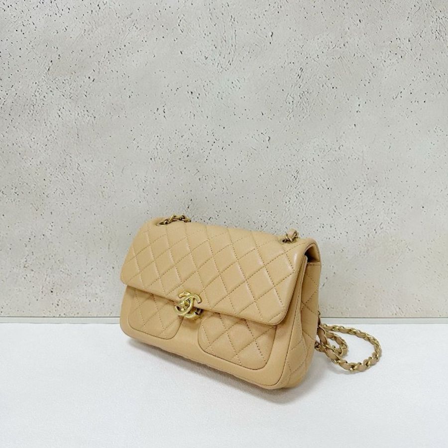 Chanel 23k rabat奶茶色 新款-2