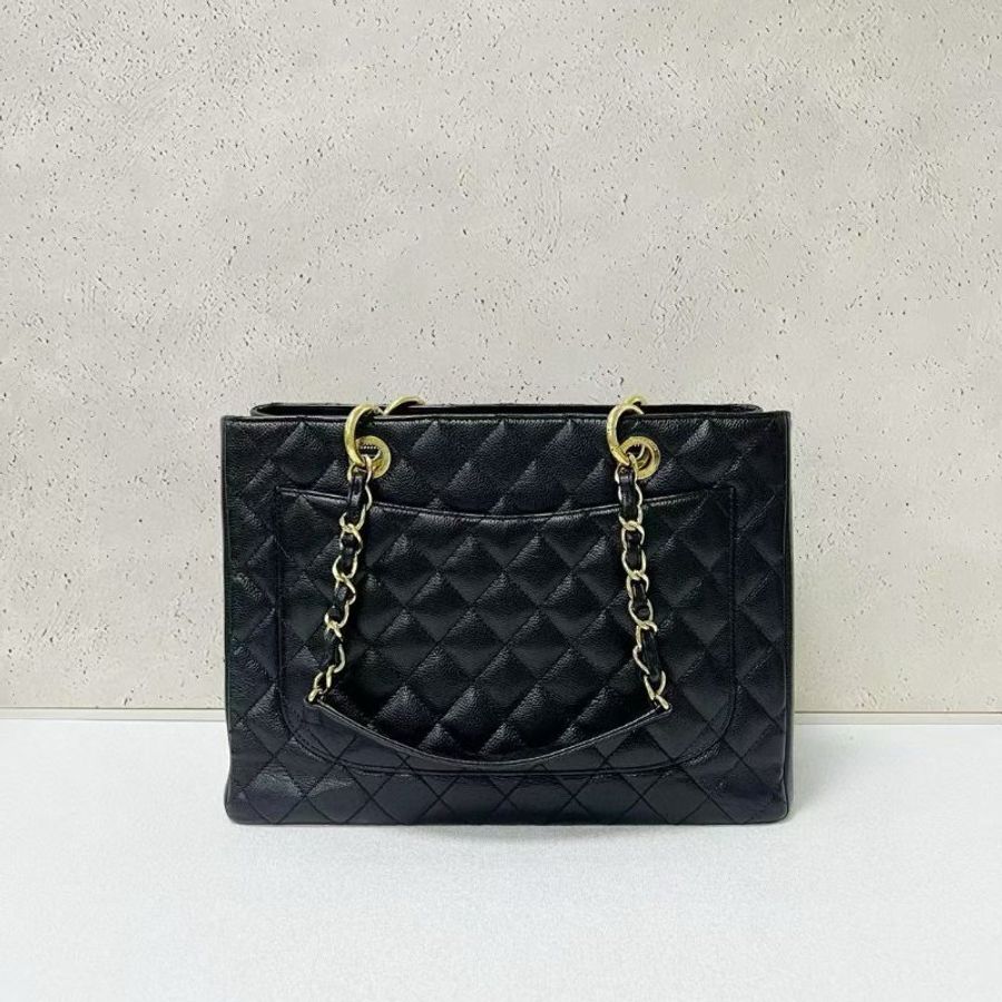 Chanel gst 黑金荔枝牛皮-1