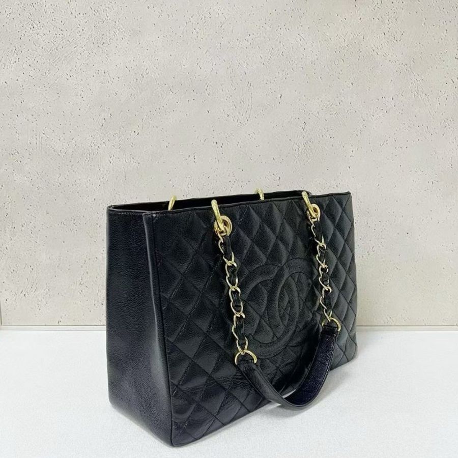 Chanel gst 黑金荔枝牛皮-2