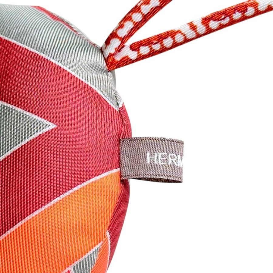 HERMES petit H 絲質 掛飾-5