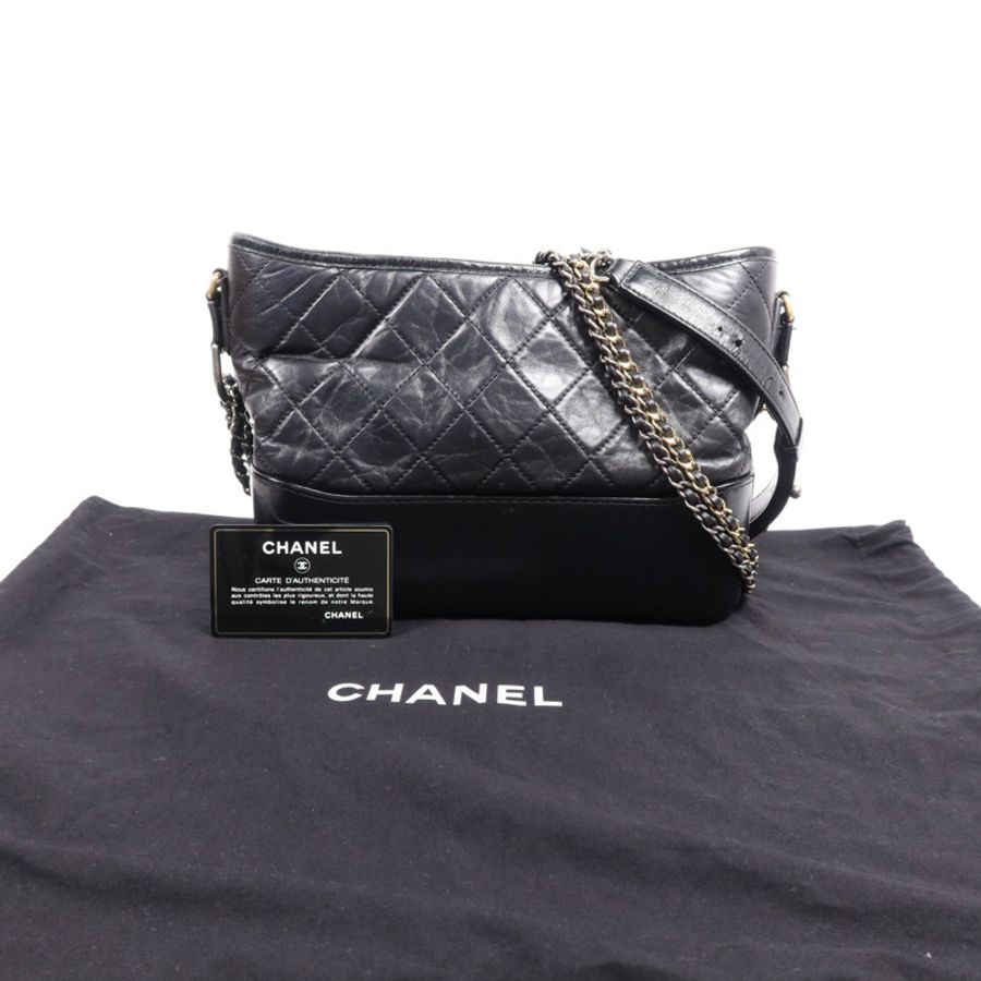 CHANEL 【激減優惠】牛皮皮革Gabrielle Medium鏈帶肩背袋-22