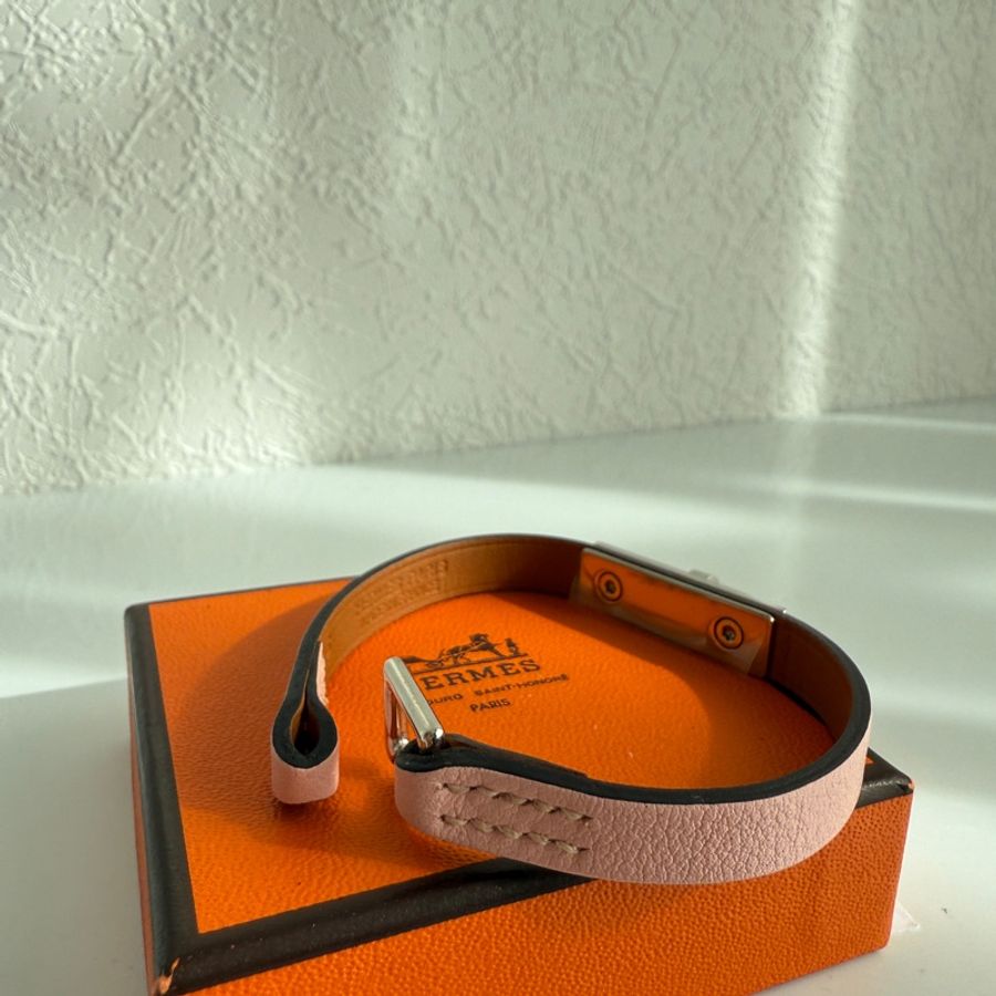 Hermes 粉色可愛手環-4