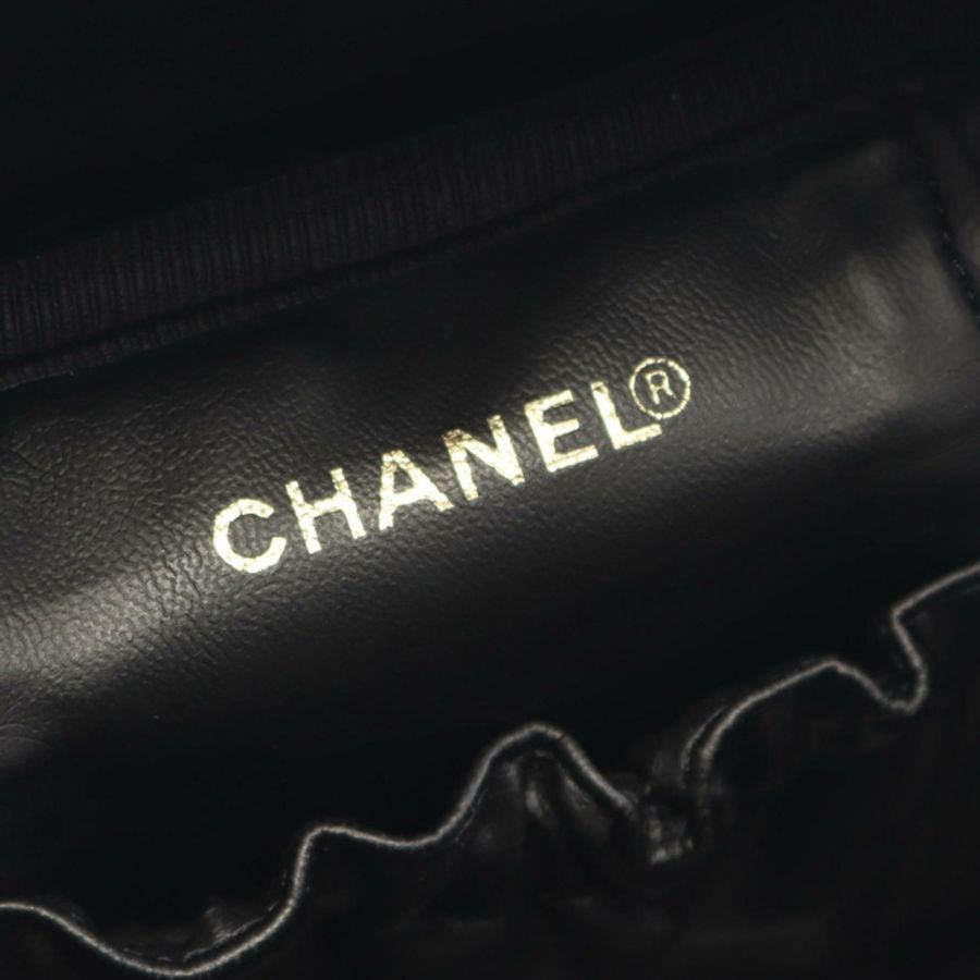 CHANEL Coco Mark 手提包,皮革小牛皮(牛皮),女士,黑色,A01998-3