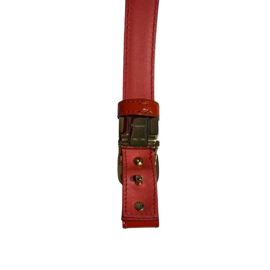 FERRAGAMO BELT PATENT LEATHER PINK [3000790]-3