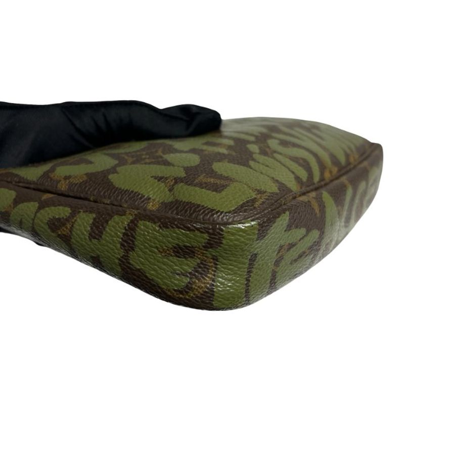 LV GRAFFITI POCHETTE BROWN GREEN [3000793]-6