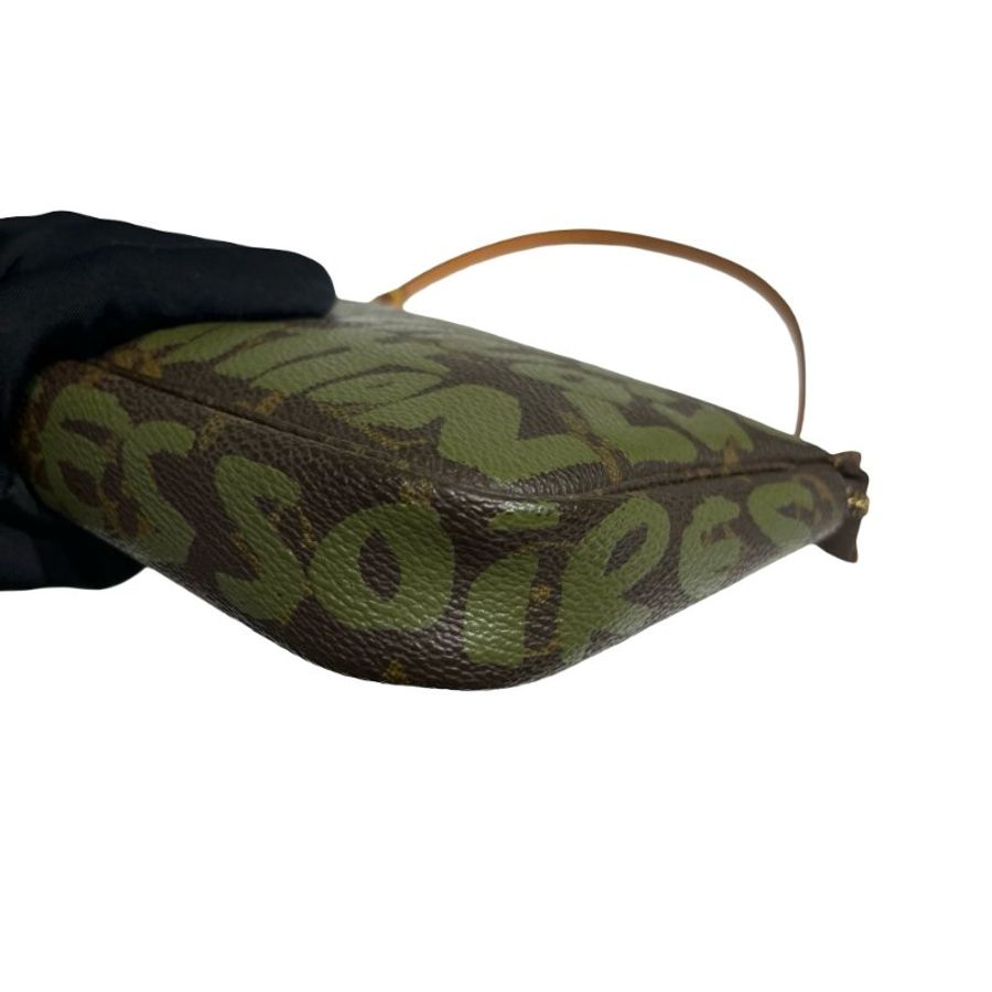 LV GRAFFITI POCHETTE BROWN GREEN [3000793]-7