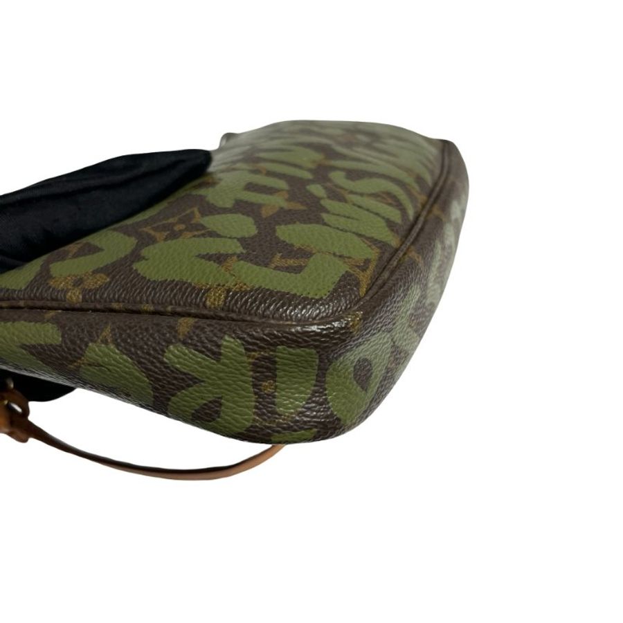 LV GRAFFITI POCHETTE BROWN GREEN [3000793]-8