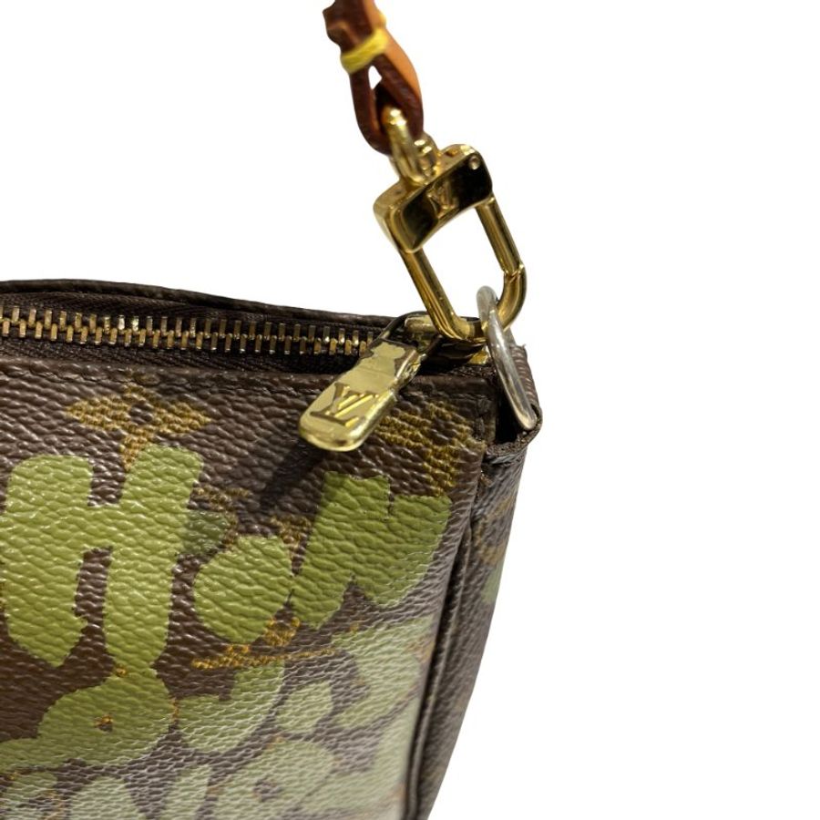 LV GRAFFITI POCHETTE BROWN GREEN [3000793]-10