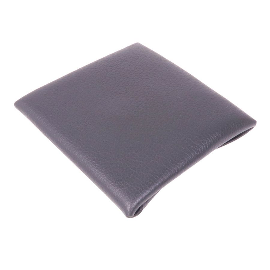 HERMES Evercolor皮革Coin Case銀扣零錢包Noir-4