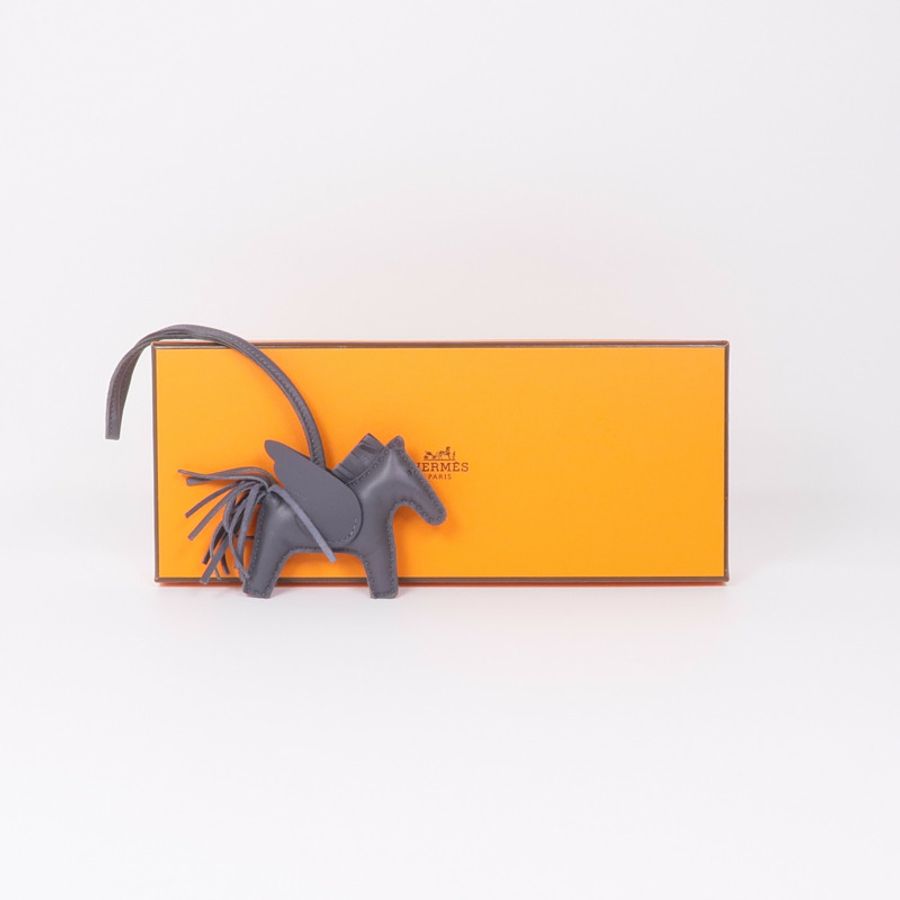 HERMES Milo/Swift皮革Rodeo Pegase PM Charm掛飾-7
