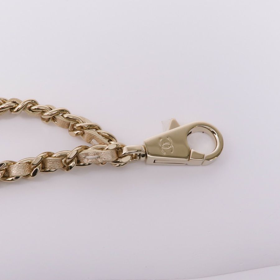 CHANEL 羊皮皮革Coin Case金扣零錢包-14