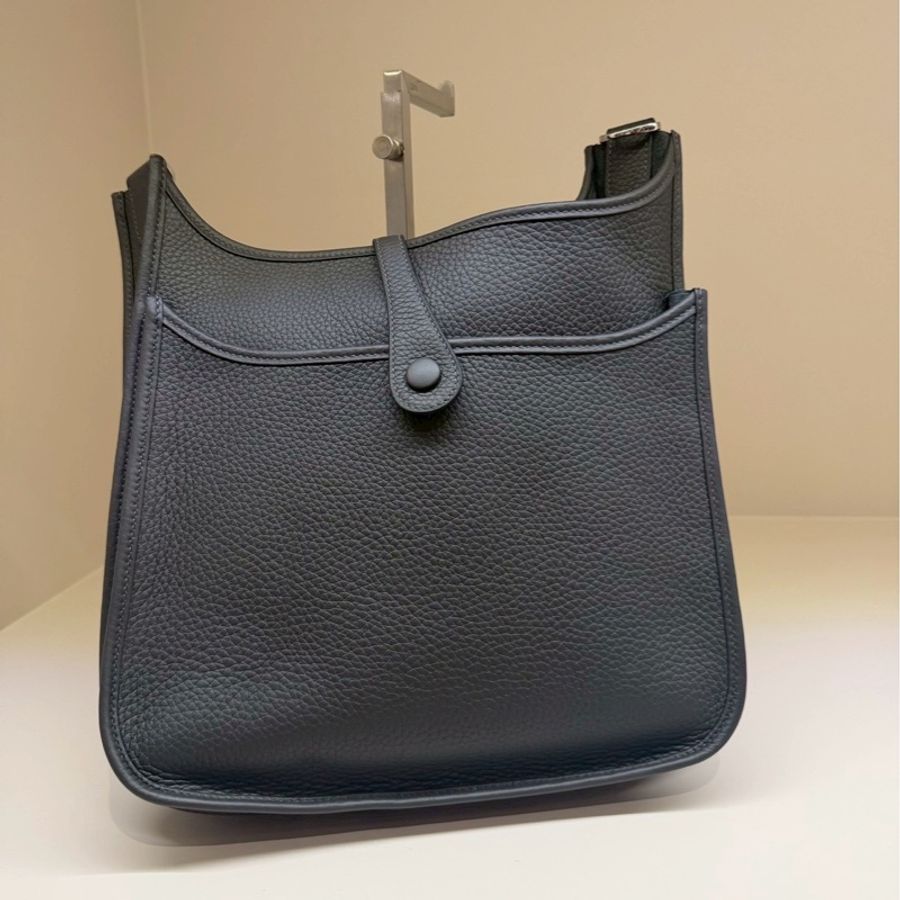 HERMES Evelyne 29肩背包 方框O銅黑色 W刻-1