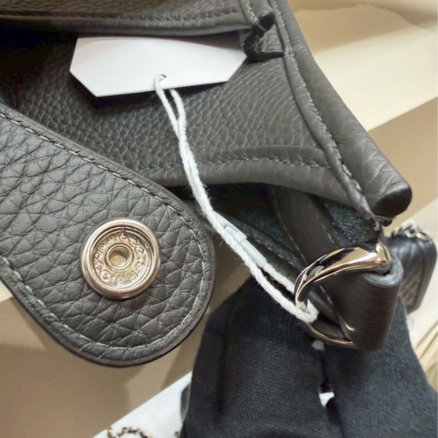 HERMES Evelyne 29肩背包 方框O銅黑色 W刻-13