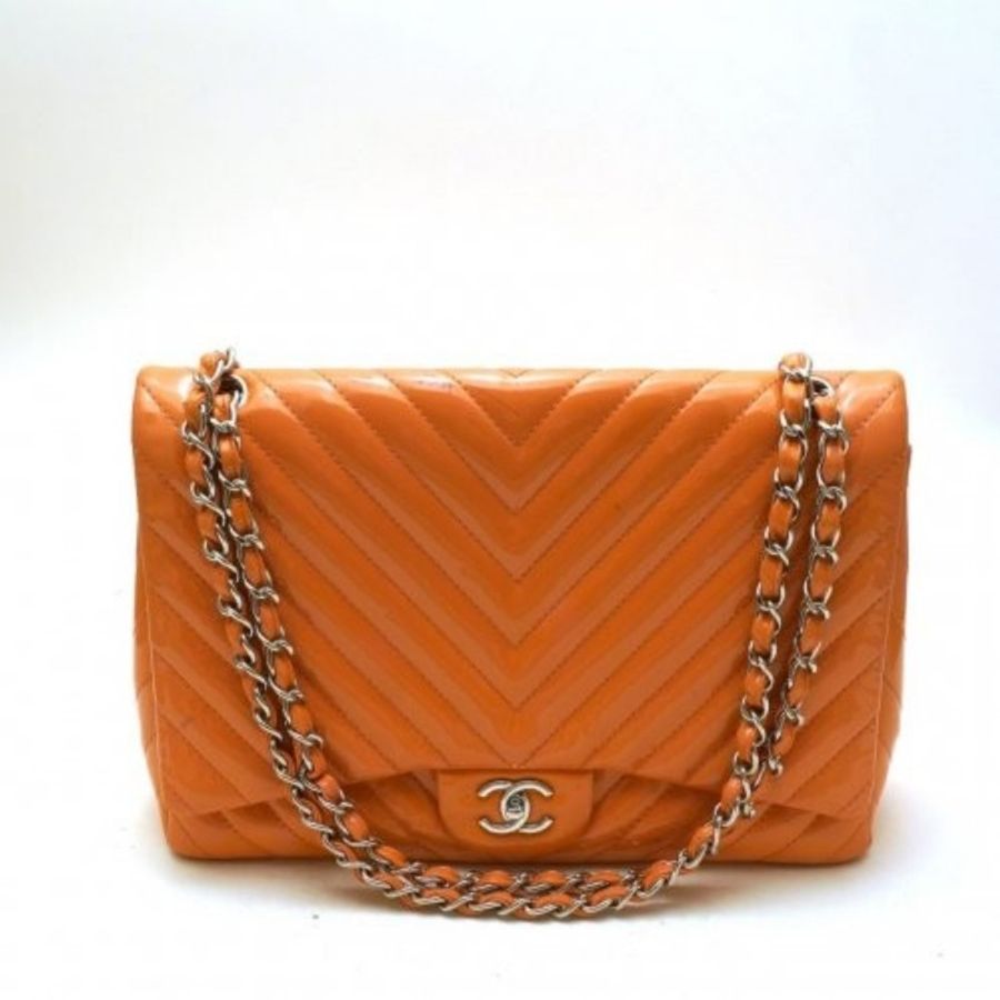 9成新 CHANEL SALMON PATTERN LEATHER BAG (思英grse)-0