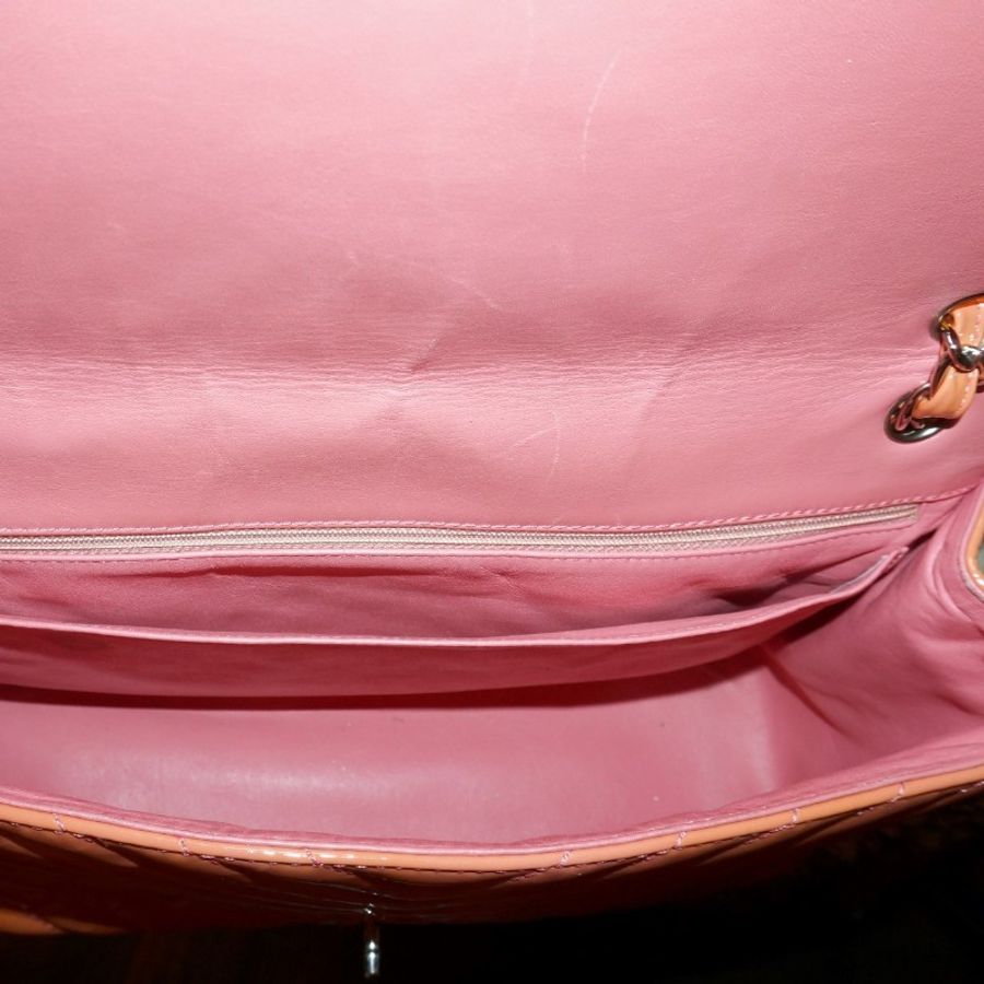 9成新 CHANEL SALMON PATTERN LEATHER BAG (思英grse)-3