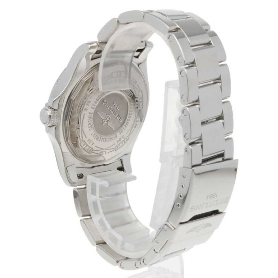 百年靈復仇者二代 GMT 男士不鏽鋼自動腕錶，型號 A32390，已檢修重新加工-4
