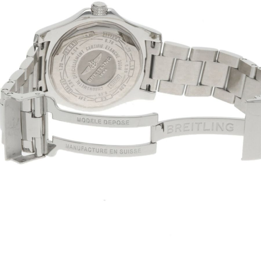 百年靈復仇者二代 GMT 男士不鏽鋼自動腕錶，型號 A32390，已檢修重新加工-8