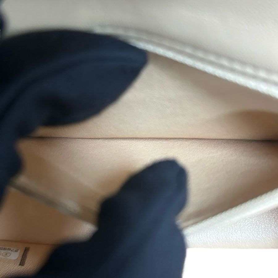 Chanel Lambskin square 羊皮方胖金扣-12