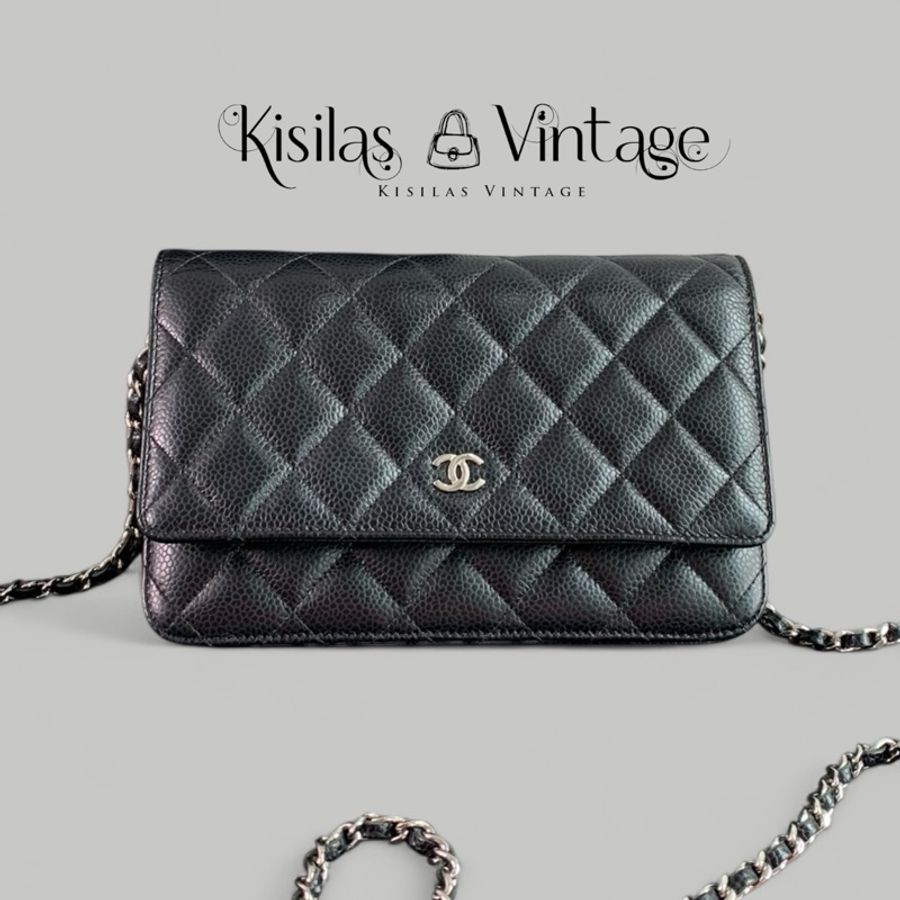Chanel Caviar WOC 銀扣-0