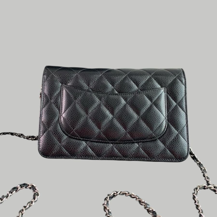 Chanel Caviar WOC 銀扣-3
