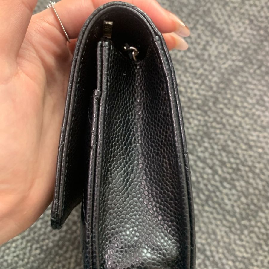 Chanel Caviar WOC 銀扣-5