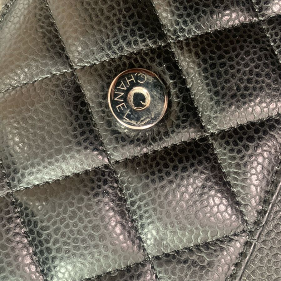 Chanel Caviar WOC 銀扣-16
