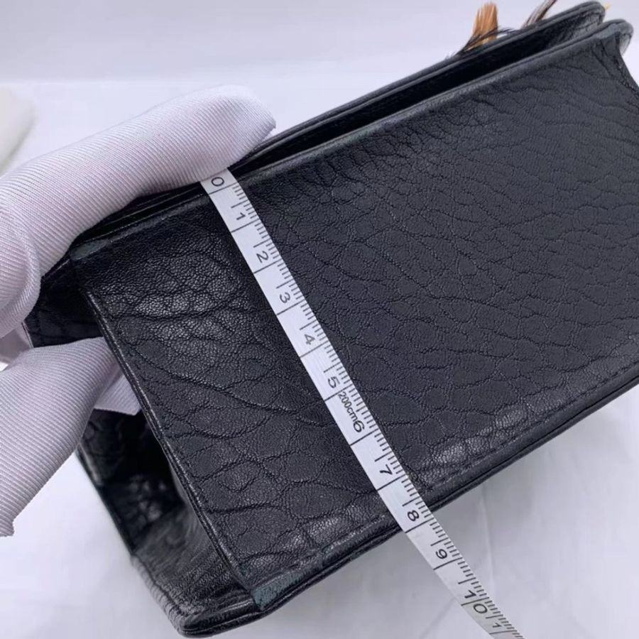 DIOR Diorama 链条包 单肩包 黑色-14