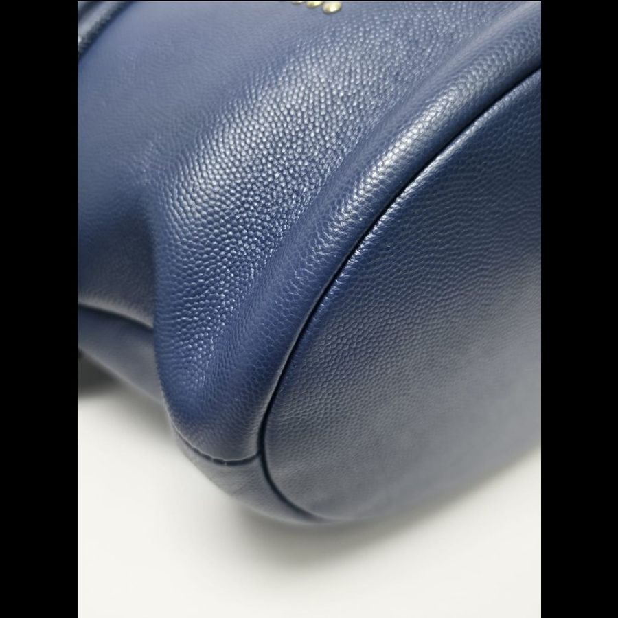Chanel - Small Bucket Crossbody Bag深藍色-7
