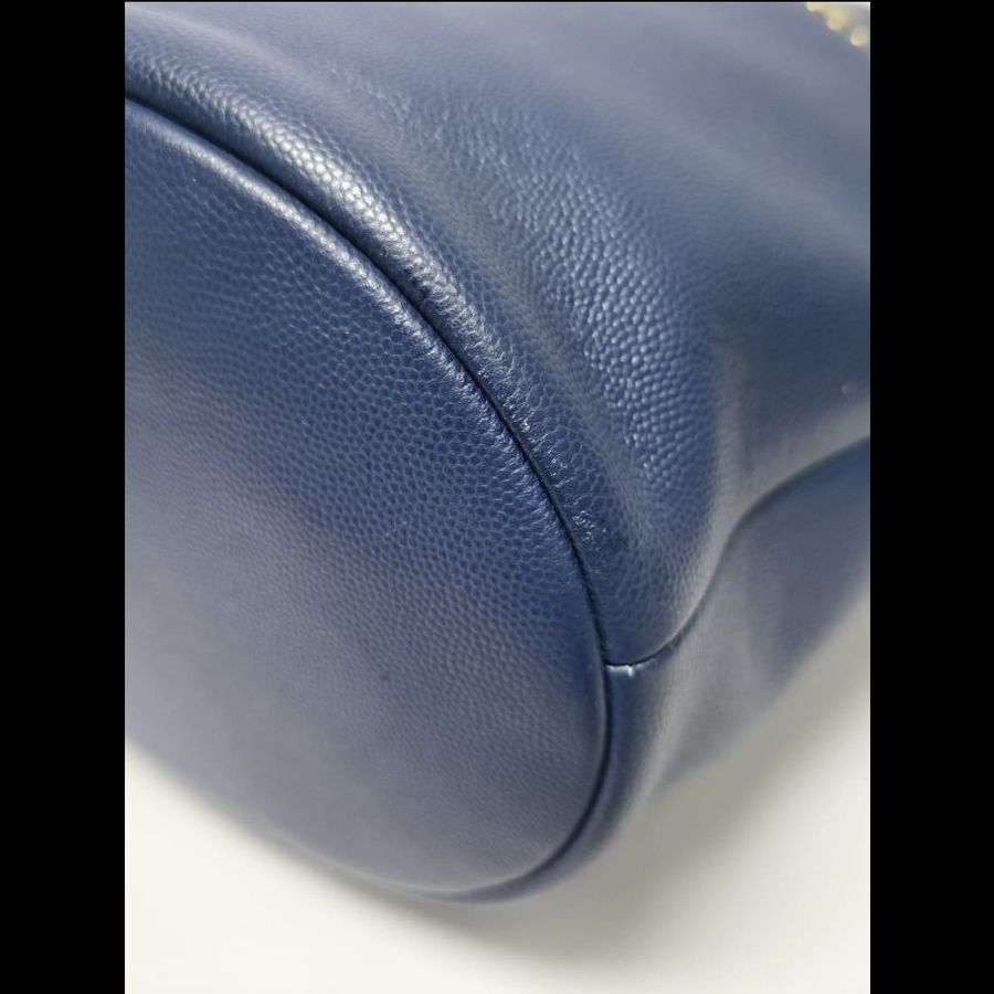 Chanel - Small Bucket Crossbody Bag深藍色-8