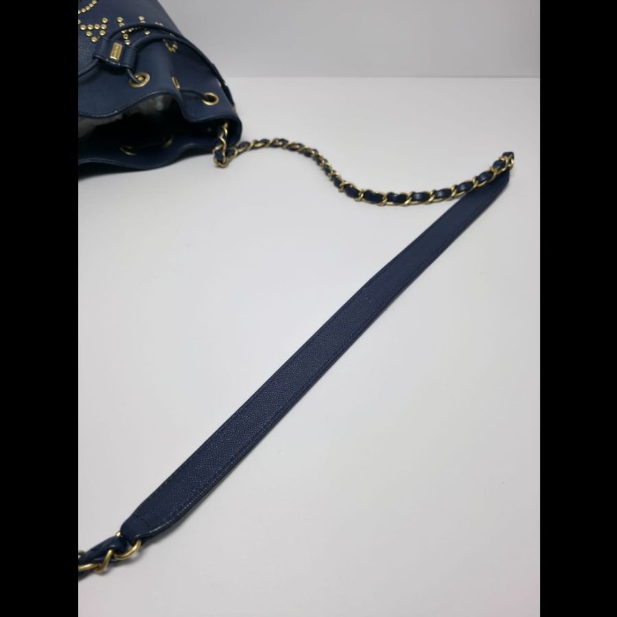 Chanel - Small Bucket Crossbody Bag深藍色-28