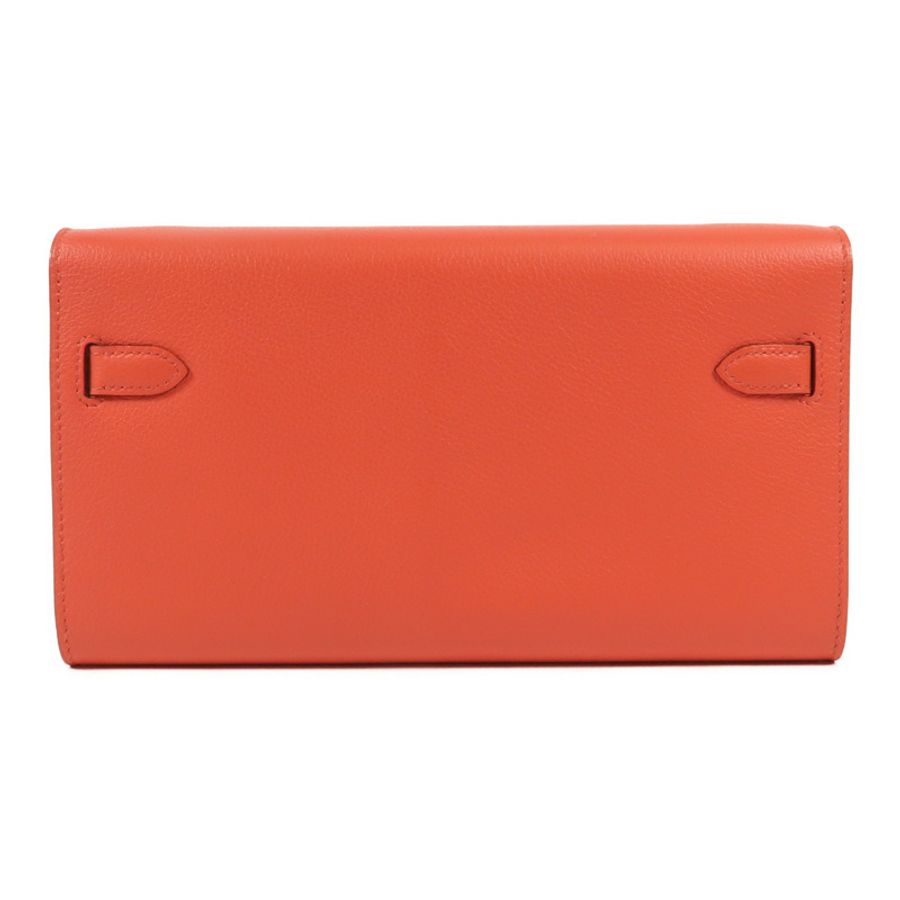 HERMES 【Hermes Fair】Clemence皮革Kelly To Go銀扣肩背袋Rose Lipstick-1