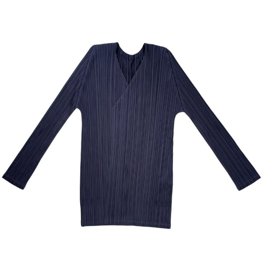 ISSEY MIYAKE PLEATS PLEASE 開胸 長版上衣-1