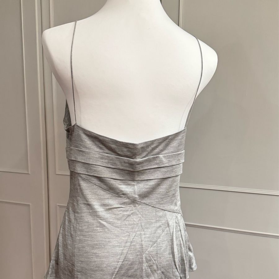 近新正品Dior迪奧淺灰色料子很舒服背心上衣F40(M~L)-1