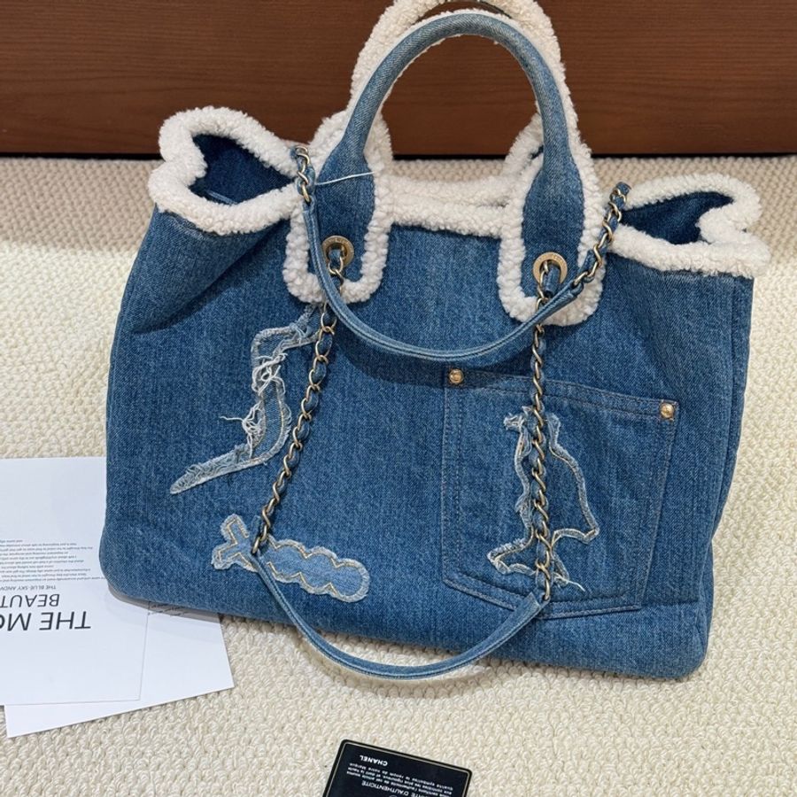 99🆕Chanel香奈儿 手工坊羊羔毛tote包-7
