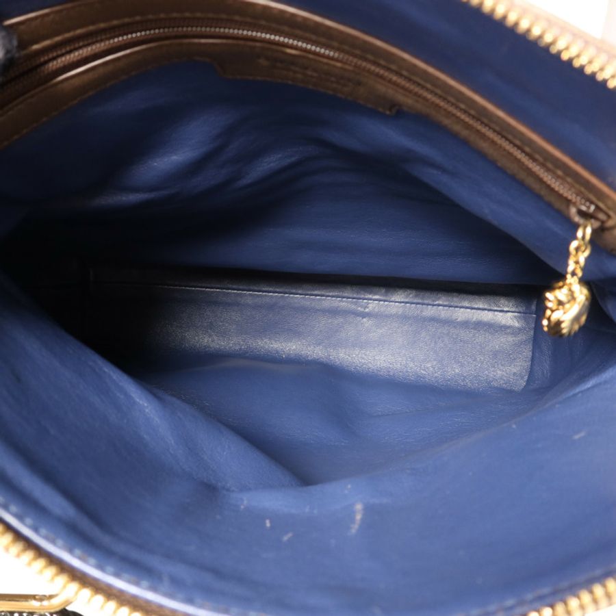 BVLGARI 牛皮皮革2 Way Shoulder Bag金扣手挽肩背兩用袋-5
