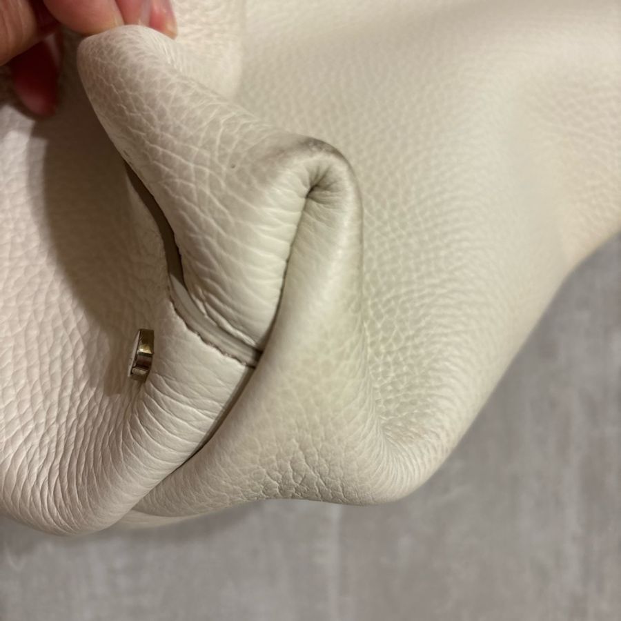 Tod’s肩背包 白色 荔枝紋-15