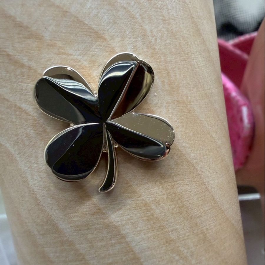 CHANEL 24C粉色幸運草木屐厚底涼鞋 40號 全新品-9