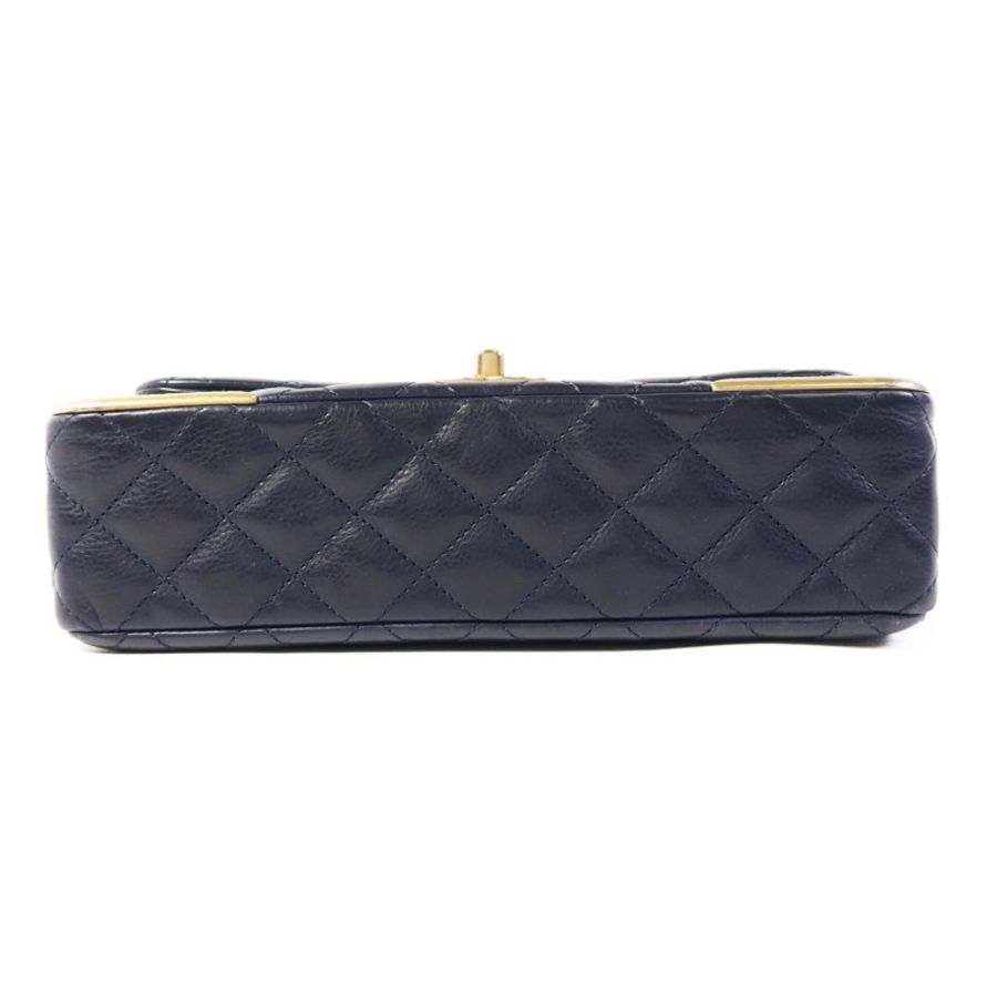 CHANEL 牛皮皮革Chain Shoulder Bag金扣鏈帶肩背袋-3